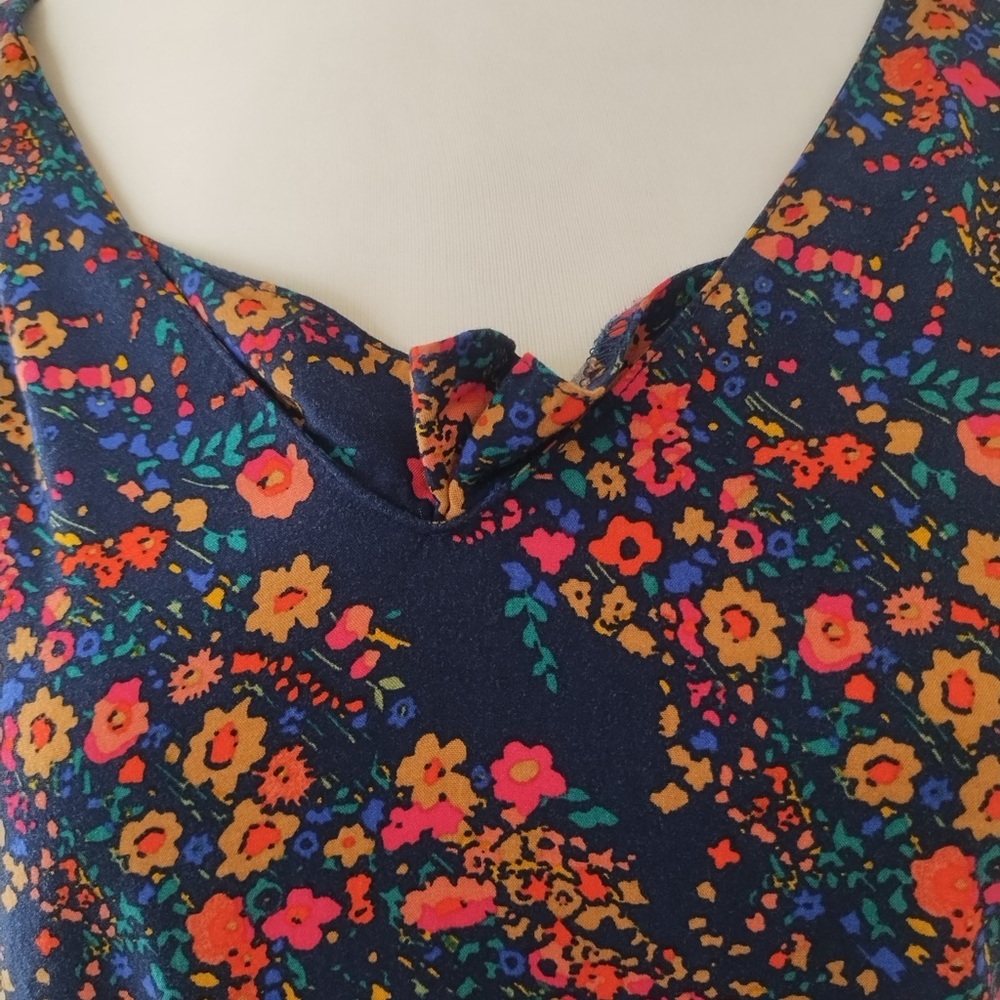 GAP Navy Floral Halter Sundress Sz S - Picture 9 of 10
